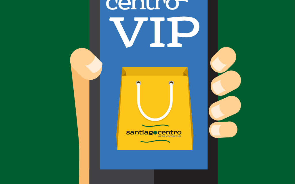 Descarga xa Santiago Centro VIP, a app de fidelización do comercio do Ensanche
