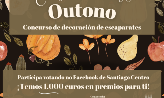Santiago Centro reparte mil euros en premios no concurso de escaparates de outono