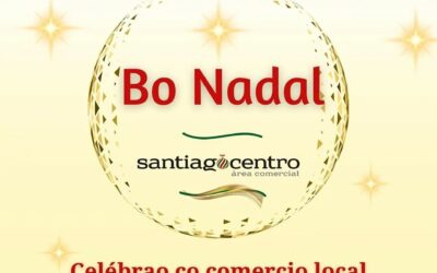 Celebra o Nadal co comercio local do Ensanche e participa no sorteo de 50 bonos de 50€ por usar a app ‘Santiago Centro Vip’