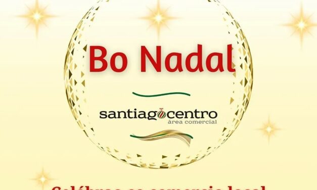 Celebra o Nadal co comercio local do Ensanche e participa no sorteo de 50 bonos de 50€ por usar a app ‘Santiago Centro Vip’